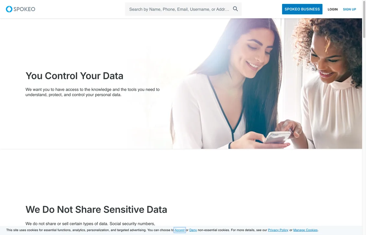 The Spokeo opt-out page